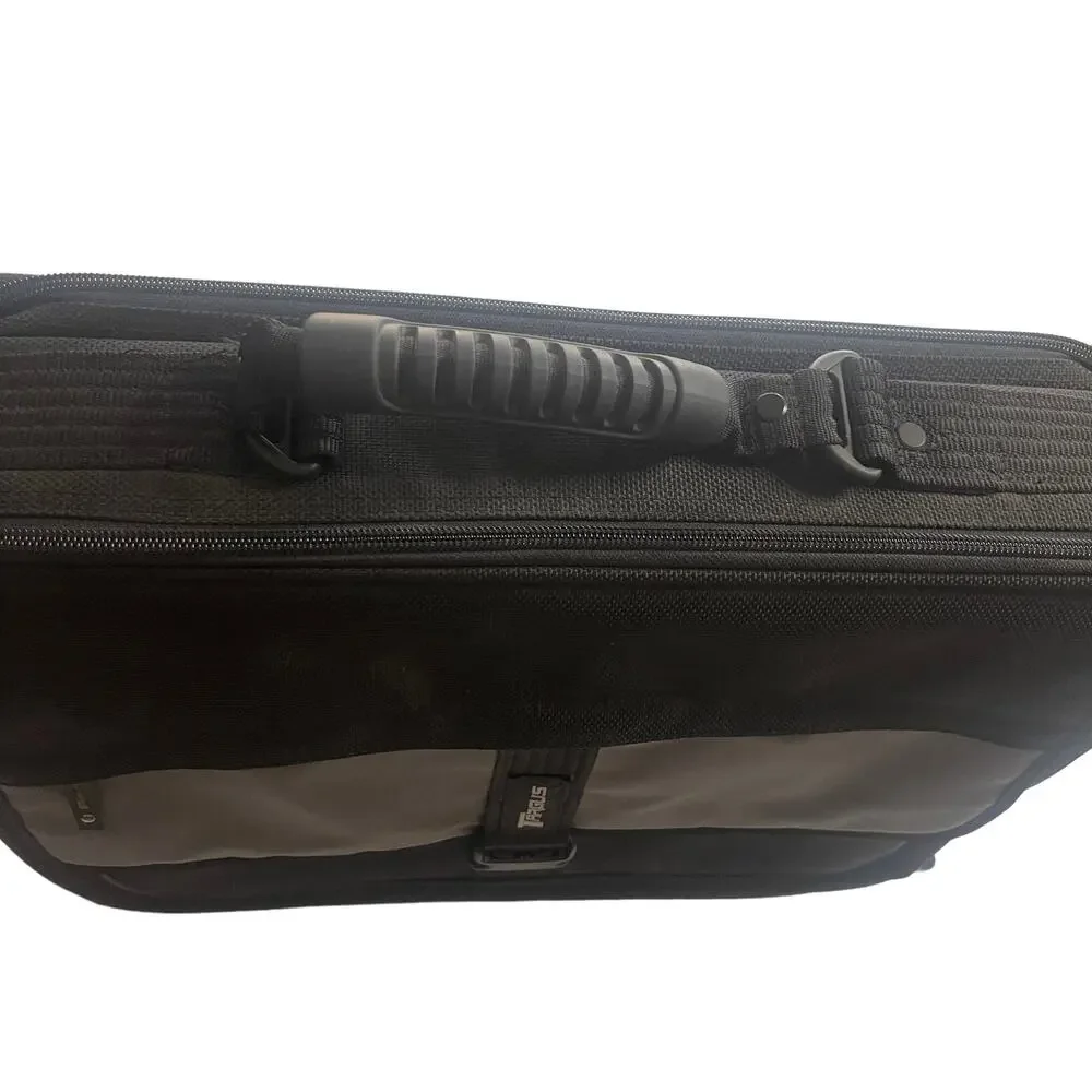 Targus Black Laptop‎ Work Office Black Grey Strap Laptop Shoulder Bag